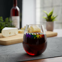 RainbowofDogs_Stemless Wine Glass, 11.75oz