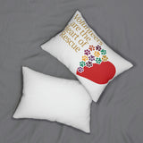"Volunteers Are The Heart" Spun Polyester Lumbar Pillow