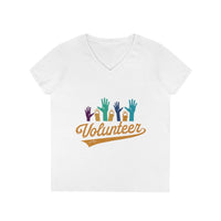 "GRRA Paws Up" Volunteer Ladies' V-Neck T-Shirt - Semi Fitted - runs very small