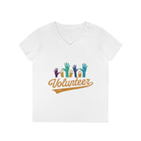 "GRRA Paws Up" Volunteer Ladies' V-Neck T-Shirt - Semi Fitted - runs very small